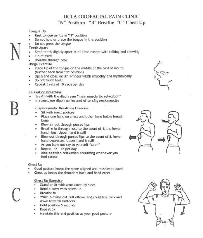 TMD/Sleep Apnea Exercises The Bell Center